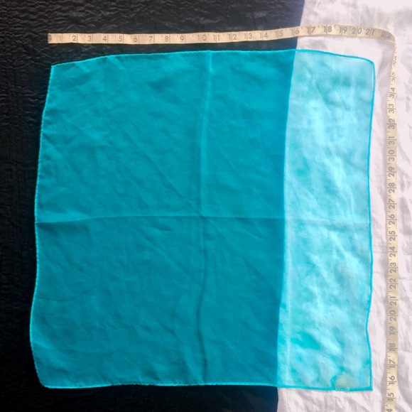 Vintage Glentex teal scarf - Picture 3 of 3